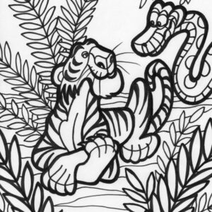 Jungle coloring 10