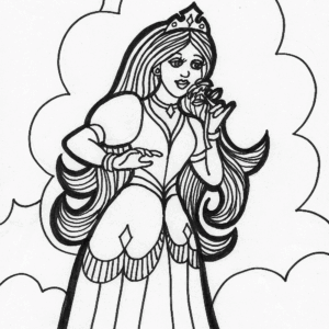 Princess 1 coloring page