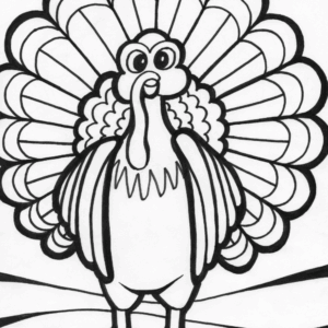 Thanksgiving gobble coloring page
