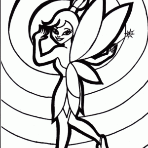 Tinkerbell 7 coloring page