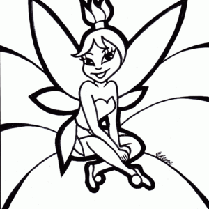 Tinkerbell 9 coloring page