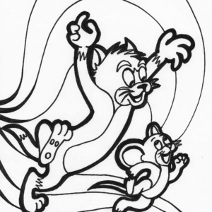 cartoon 1 coloring page