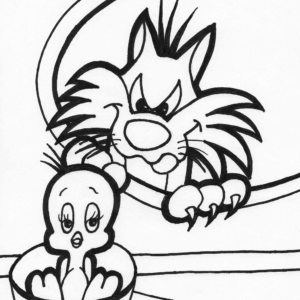 cartoon 10 coloring page