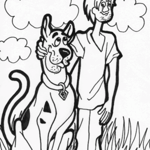cartoon 5 coloring page