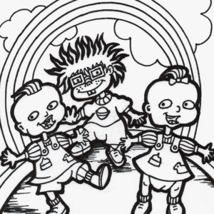 cartoon 6 coloring page