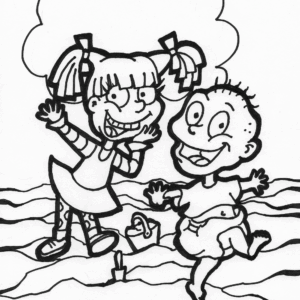 cartoon 7 coloring page