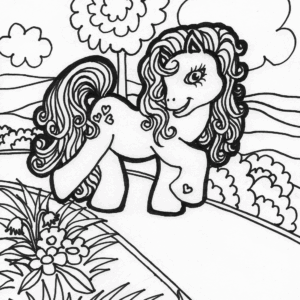 cartoon 8 coloring page