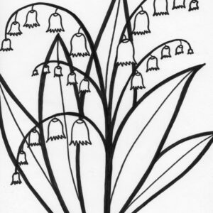 bell flower coloring page