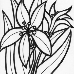 flower coloring pageS