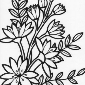 flower power coloring page