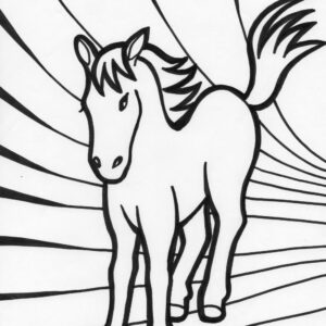 horses 12 coloring page (Free Printable)