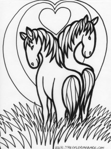 Horse Coloring Pages - The Coloring Barn