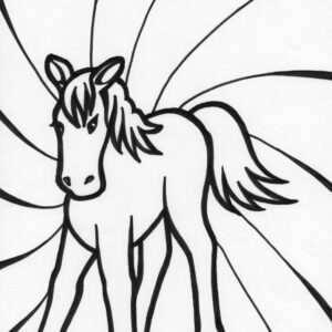 foal coloring page