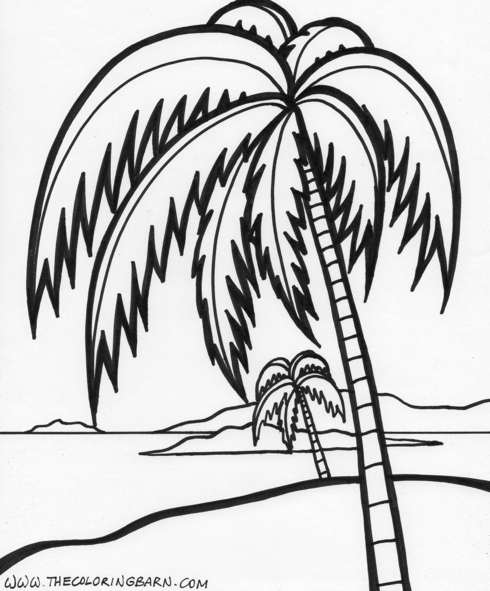 Island Coloring Pages - The Coloring Barn