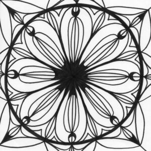 kaleidoscope 10 coloring page
