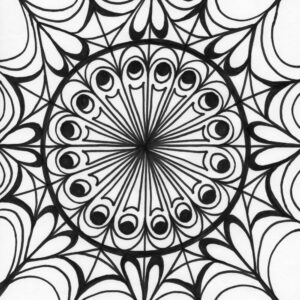 kaleidoscope 7 coloring page