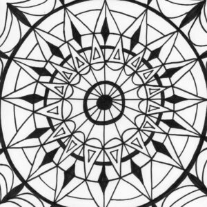 kaleidoscope 9 coloring page
