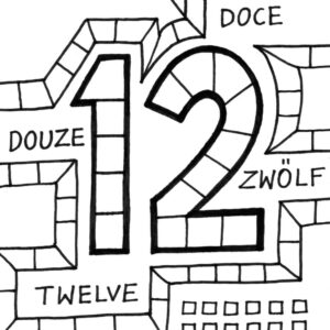 number 12 coloring page