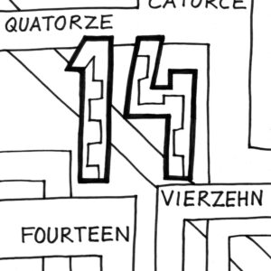 number 14 coloring page