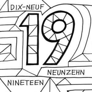 number 19 coloring page