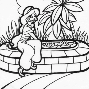 princess 10 coloring page