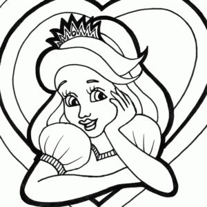 princess 14 coloring page