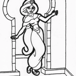 princess 2 coloring page