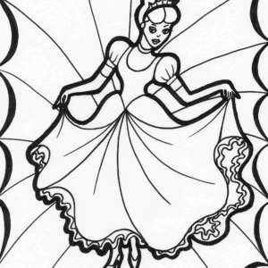 princess 5 coloring page