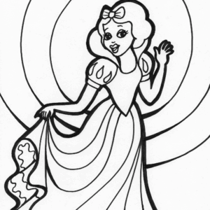 princess 8 coloring page