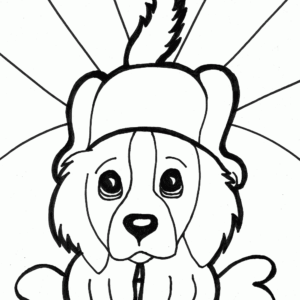 puppies sad eyes coloring page