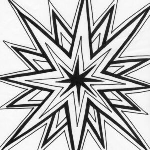 star burst coloring page