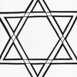 star of david coloring page