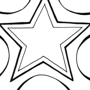 double star coloring page