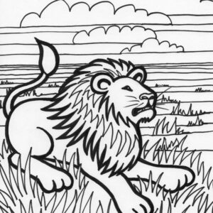 tiger coloring page