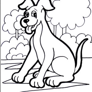 Dog Coloring 10 Coloring Page
