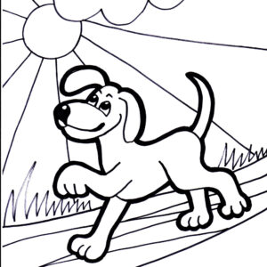 Dog Coloring 7 Coloring Page