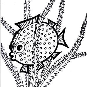 Fish Coloring4 Coloring Page