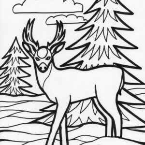 Buck Coloring Pages