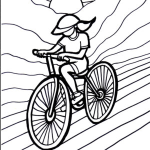 Bicycles Coloring Page