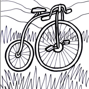Bicycles 3 Coloring Page