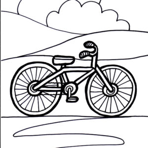 Bicycles 7 Coloring Page