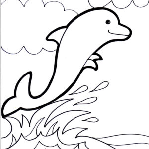 Dolphin Coloring Page