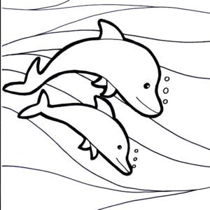 Dolphin Coloring Pages2 Coloring Page