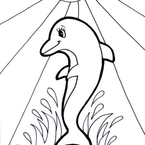 Dolphin Coloring Pages6 Coloring Page