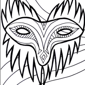 Mardi Gras Coloring Page