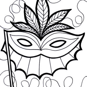 Mardi Gras 5 Coloring Page