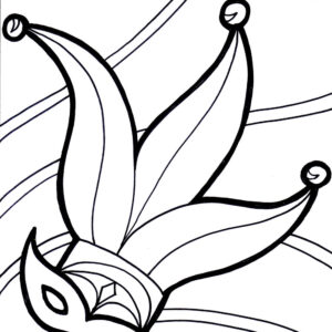Mardi Gras 8 Coloring Page