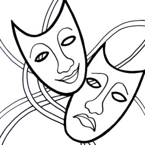 Mardi Gras 9 Coloring Page