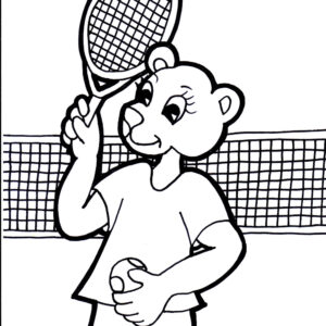 Tennis 10 Coloring Page