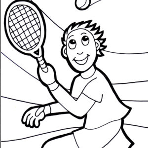 Tennis 2 Coloring Page